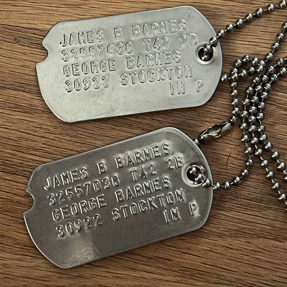 Bucky Barnes Dog Tags